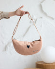 Cream Hobo Shoulder Bag with Adjustable Strap