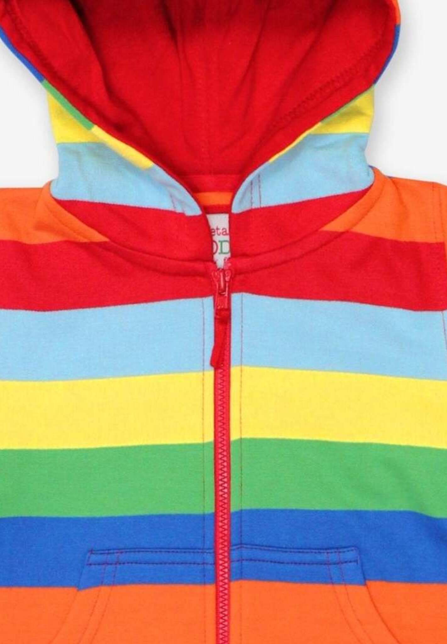 Trendy Striped Classic Hoodie for Kids - 100% GOTS Certified Organic Cotton with Cozy Lining by Toby Tiger at brixbailey.com
