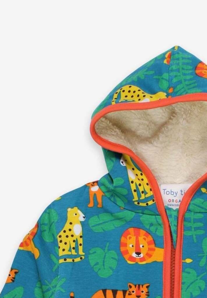 Premium Baby and Toddler Hooded Jacket with Soft Organic Cotton and Cozy Fleece Lining by Toby Tiger at brixbailey.com