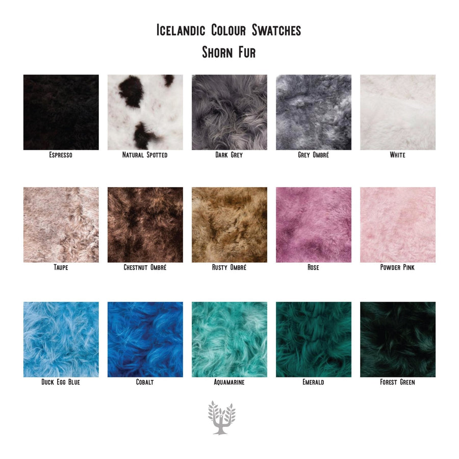 Hot Buns Sheepskin Pouffe - Icelandic Shorn Fur ALL COLOURS