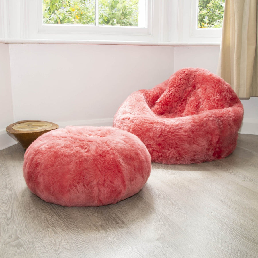 Hot Buns Sheepskin Pouffe - Icelandic Shorn Fur ALL COLOURS