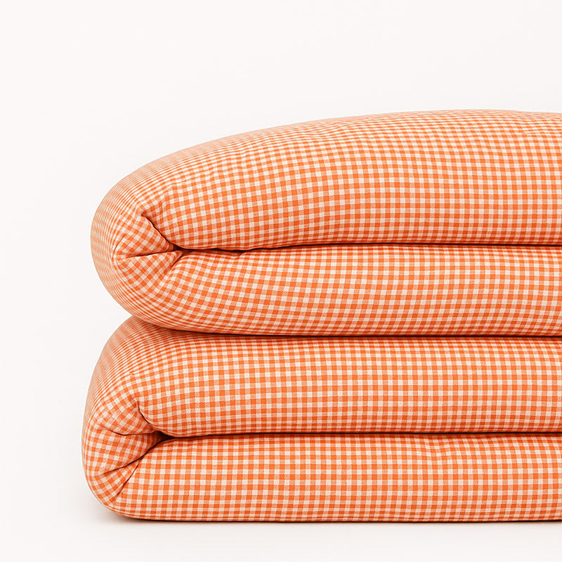 housse de couette en coton bio vichy papate