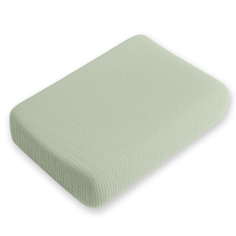 housse matelas a langer coton bio papate vert gots