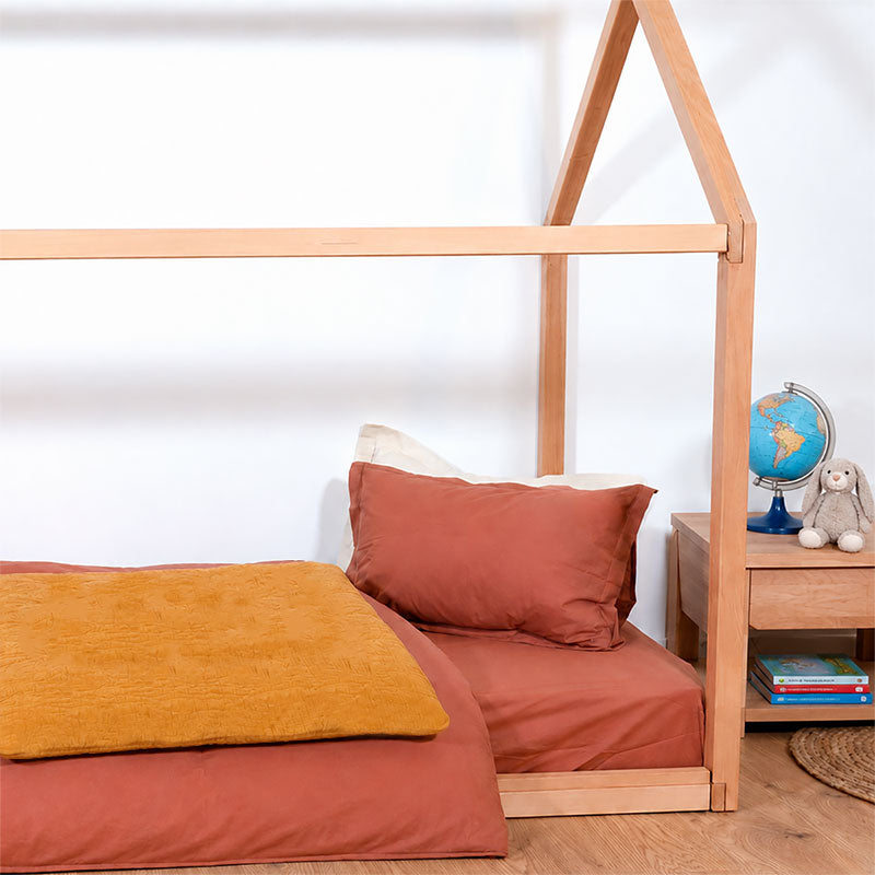 housse edredon 150 x 150 coton biologique honey bébé