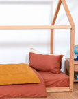 housse edredon 150 x 150 coton biologique honey bébé