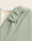 housse matelas a langer coton bio papate vert gaze