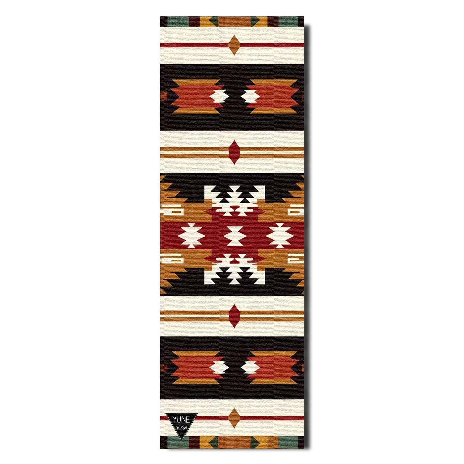 Howling Rock Yoga Mat – 6 mm Extra Thick, Double-Sided Non-Slip, Eco-Friendly PER with Striped Rock Formation Design | Yune Yoga-0