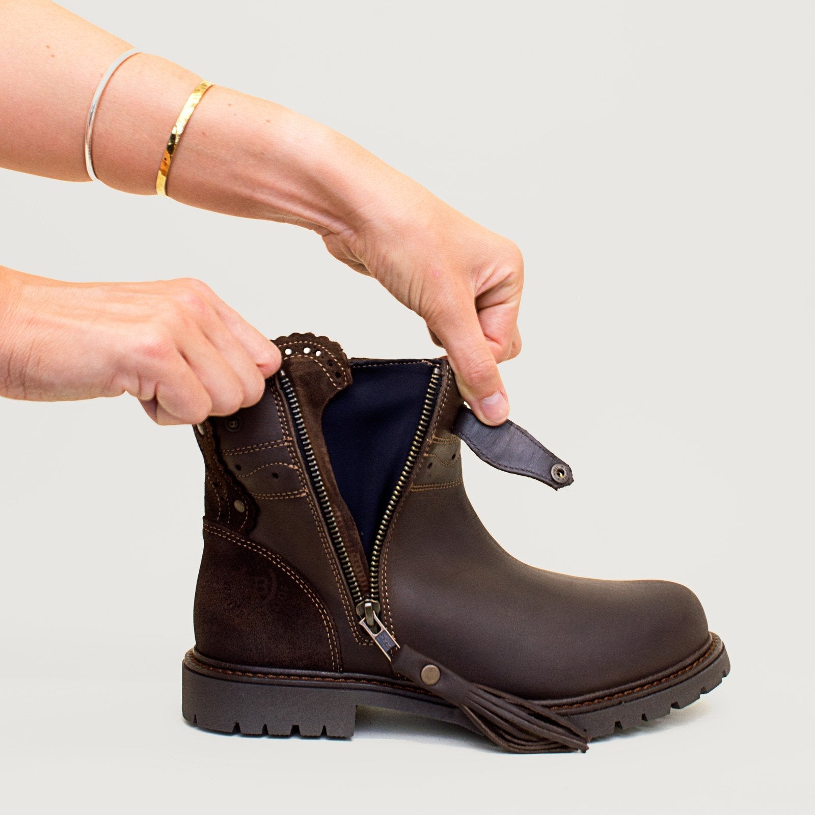 Hudson Ankle Waterproof Boots - Chocolate