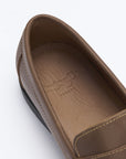 Boat Loafers, light brown leather