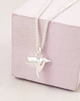 Hummingbird Silver Charm