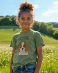 Tiny Royal, Big Attitude: Eco Kids Tee Featuring Their Noble Fluffy Shadow