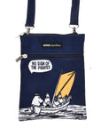 Official Moomin Canvas Passport Bag – Navy Blue, Multiple Pockets by Moomin by NordicBuddies at www.brixbailey.com