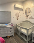 Dreamy Hot Air Balloons and Stars Wall Sticker for Nursery and Kids' Room