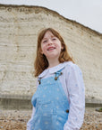 Ice Blue Snowflake Dungarees