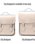 Handmade Leather City Backpack - Iced Coffee