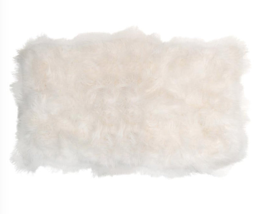 Luxury Icelandic sheepskin rug, 100% natural white, handcrafted long fur, available in sizes double, triple, quad, penta, sexto, octo by Wildash London at brixbailey.com