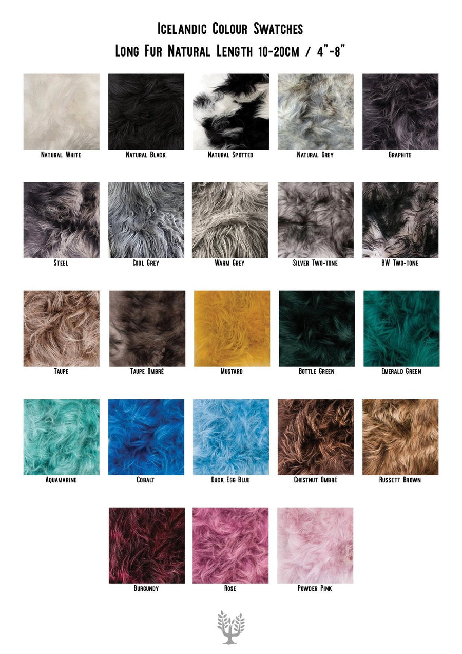 Luxury Icelandic sheepskin rug, handcrafted 100% natural white sheepskin throw, premium long fur, available in double, triple, quad, penta, sexto, octo sizes by Wildash London at brixbailey.com