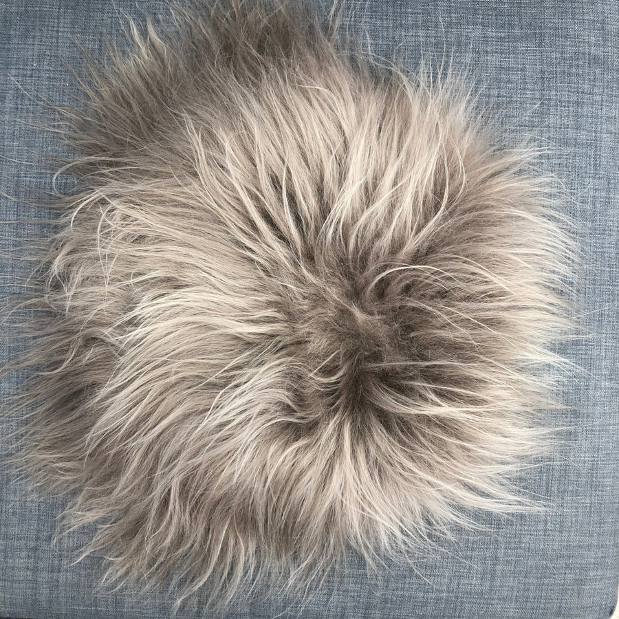 Icelandic Sheepskin Roundie Seat Cover – Taupe