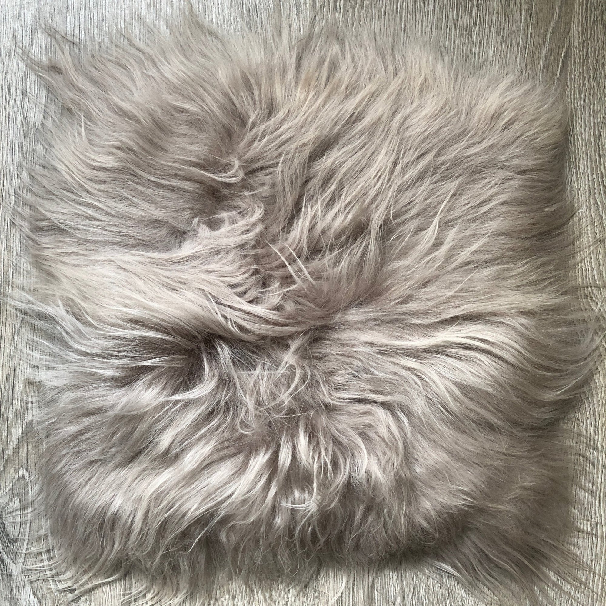 Luxury British sheepskin seat cover in dove grey, premium free-range organic sheepskin, handcrafted and hypoallergenic by Wildash London at brixbailey.com