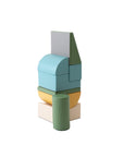 Pastel Turquoise Soft Play Foam Block Set Eight Piece