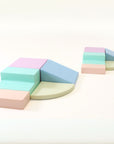 Soft Play Pastel Corner Climber Foam Block Set for Kids