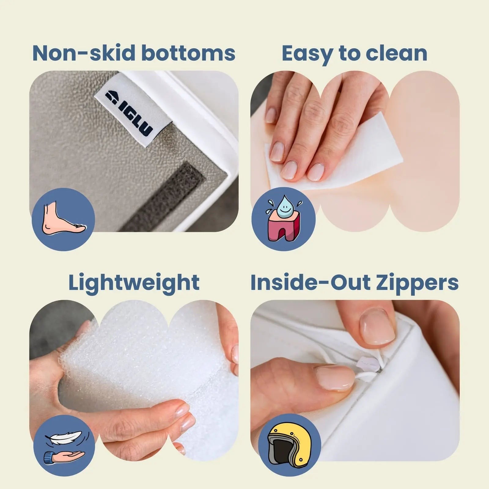 Soft Play Foam Block Set Light Pastel Explorer