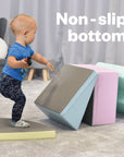 Soft Play Pastel Corner Climber Foam Block Set for Kids