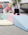 Soft Play Pastel Corner Climber Foam Block Set for Kids