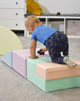 Soft Play Pastel Corner Climber Foam Block Set for Kids