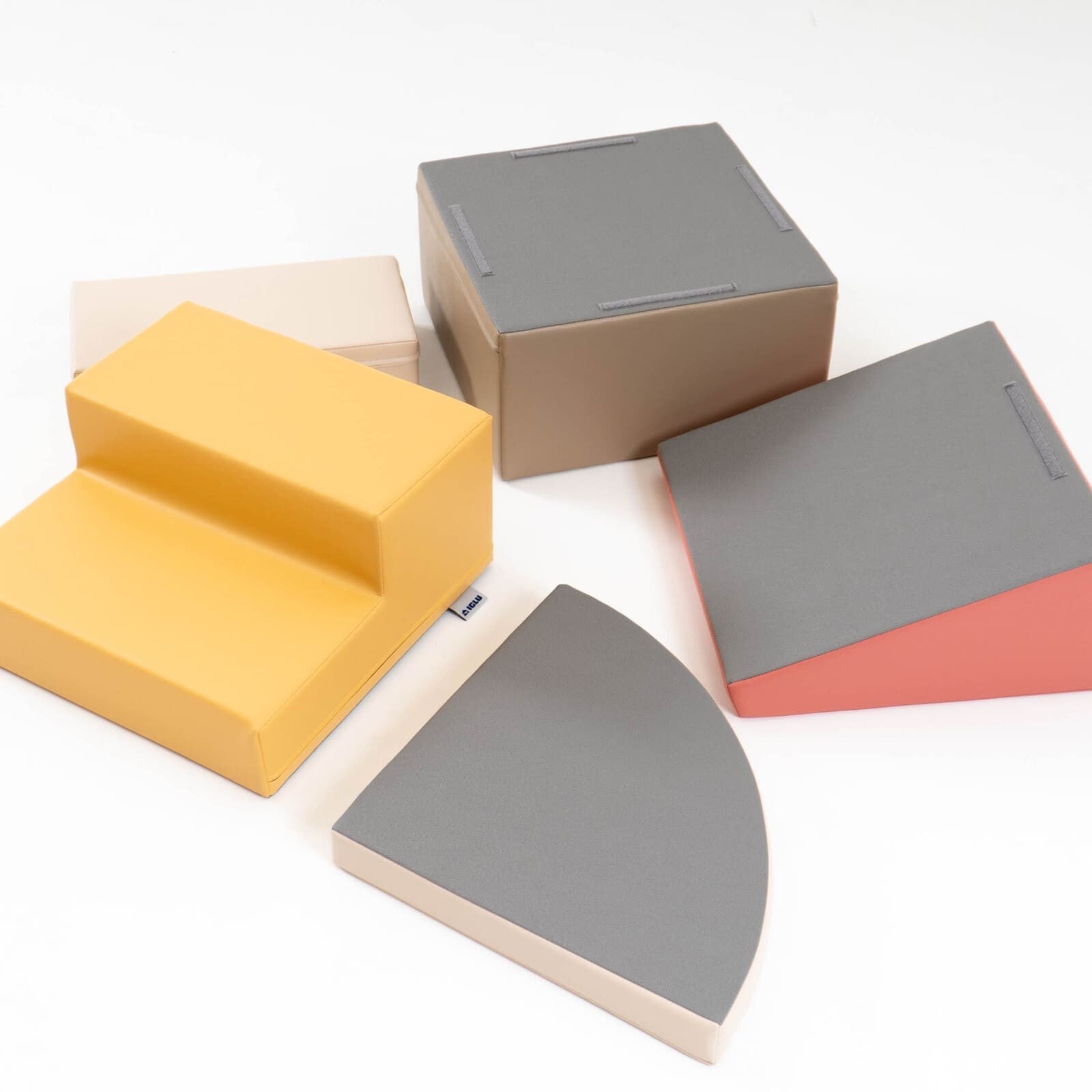 Pastel Pink Soft Play Foam Climber Set