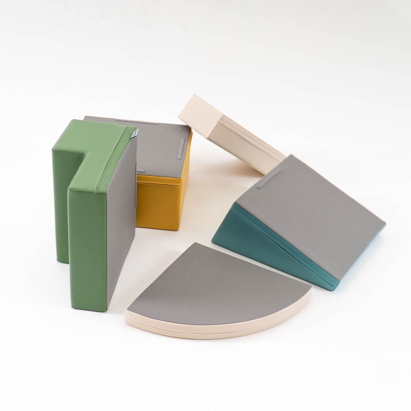 Pastel Turquoise Foam Block Corner Climber Set