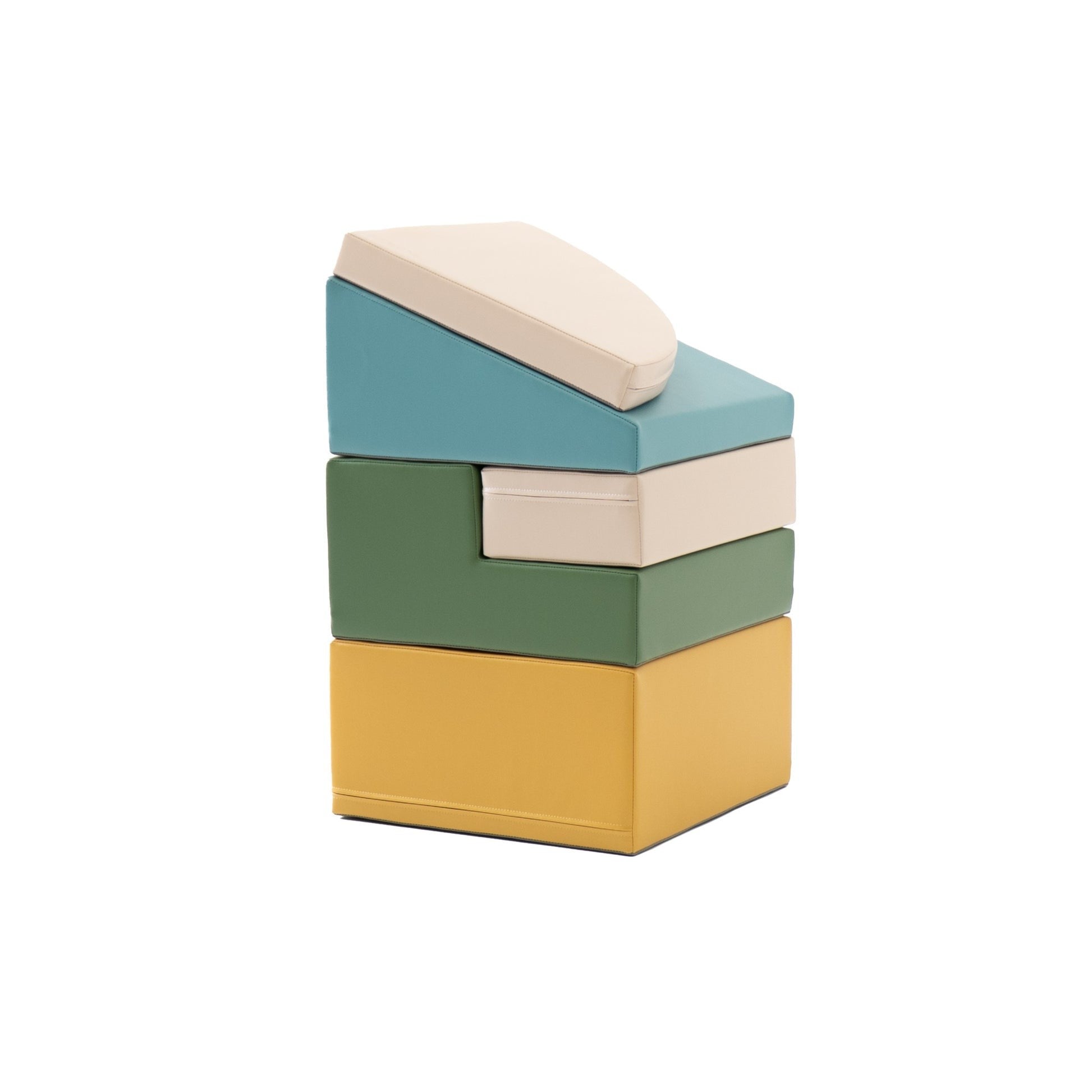 Pastel Turquoise Foam Block Corner Climber Set