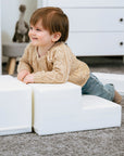 Soft Play White Foam Climber Set for Kids