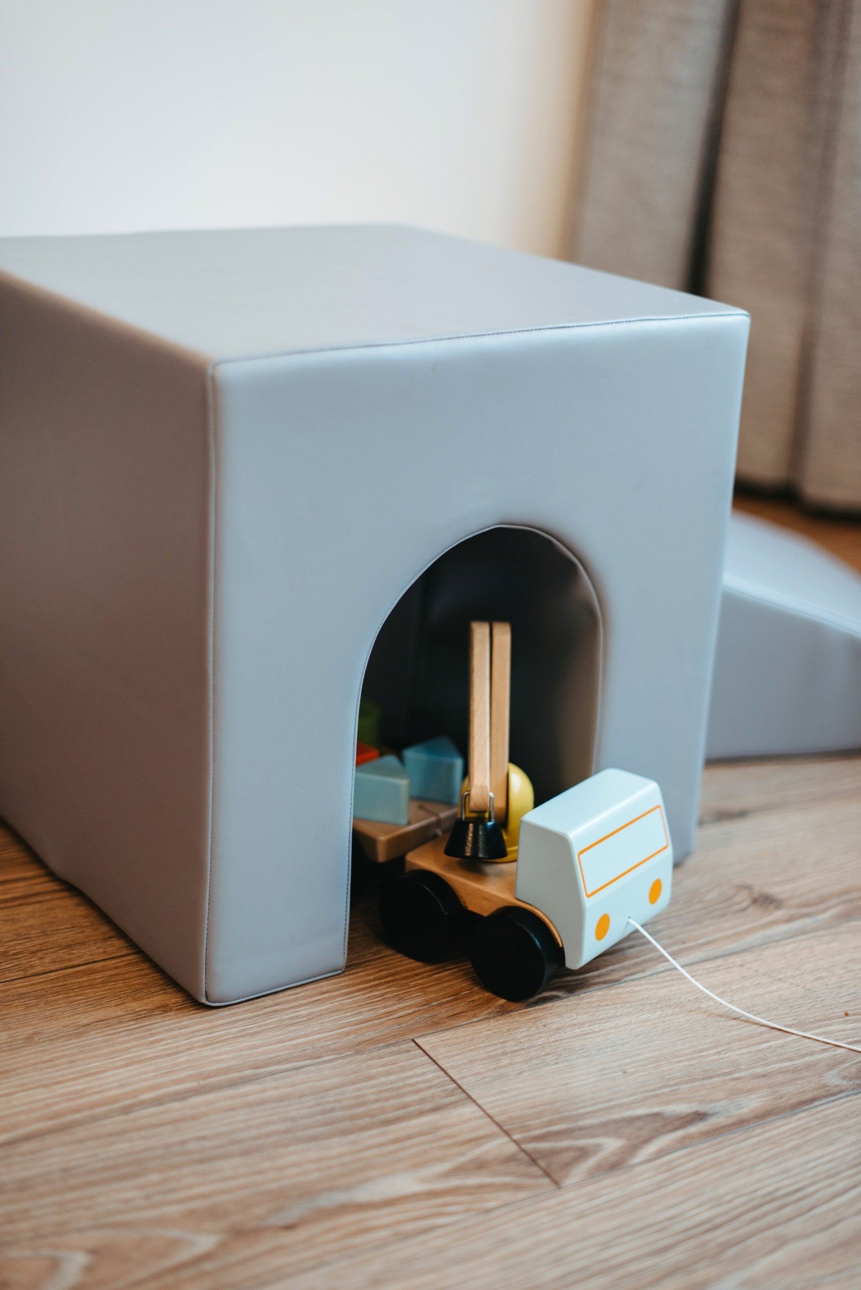 Soft Play Ten Foam Block Set Grey and White