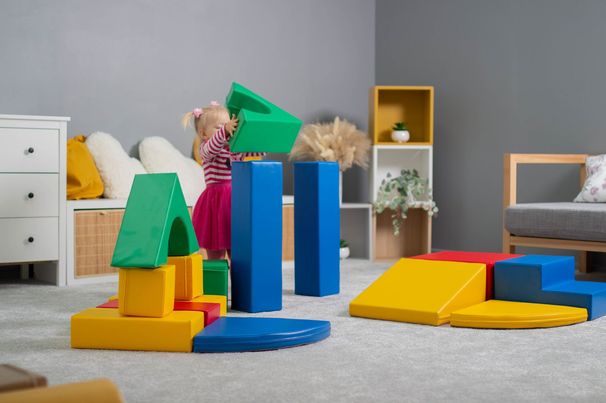Multicolor Soft Foam Block Set for Kids