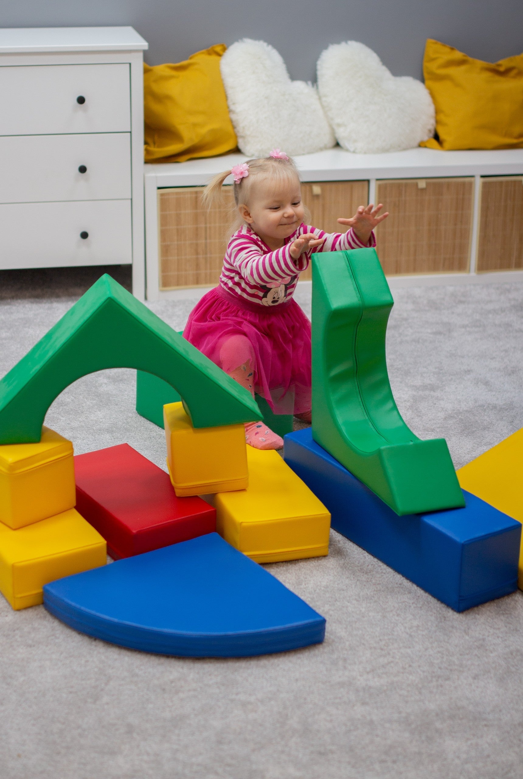 Multicolor Soft Foam Block Set for Kids