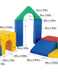 Multicolor Soft Foam Block Set for Kids