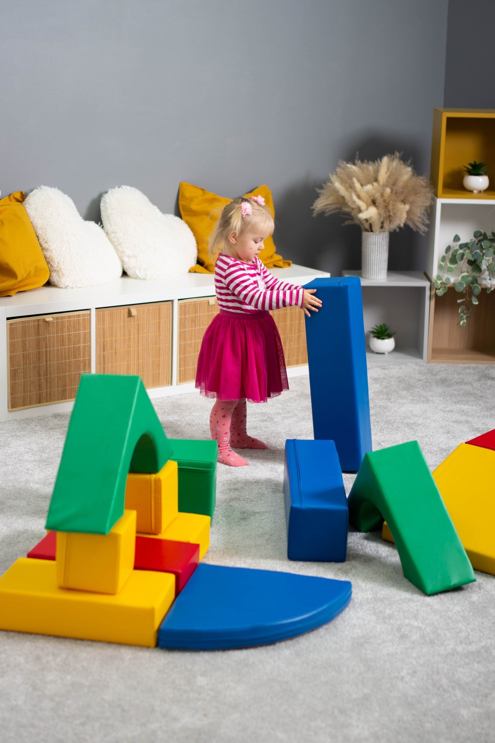 Multicolor Soft Foam Block Set for Kids