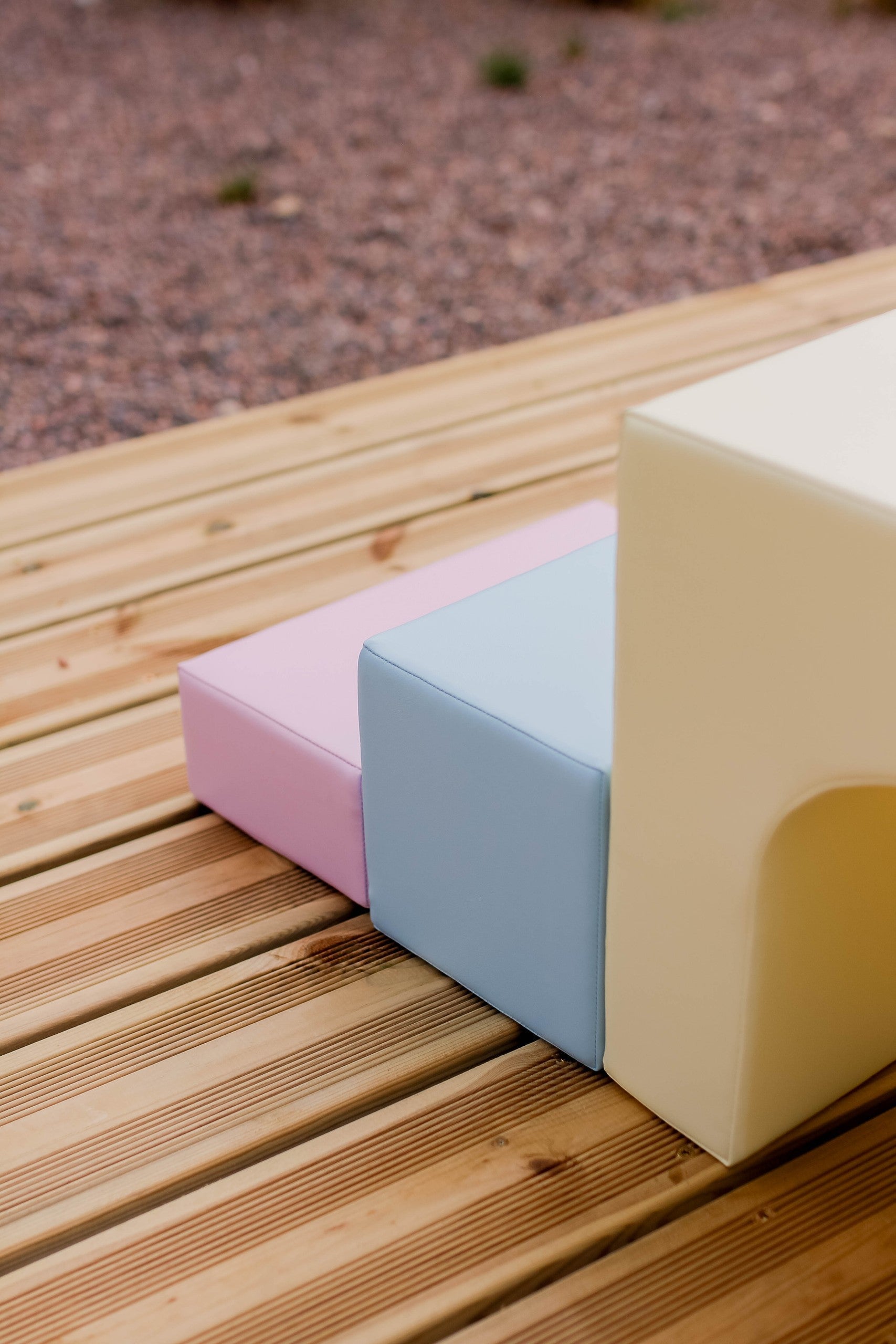 Soft Play Foam Block Set in Light Pastels