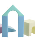 Soft Play Foam Block Set in Light Pastels