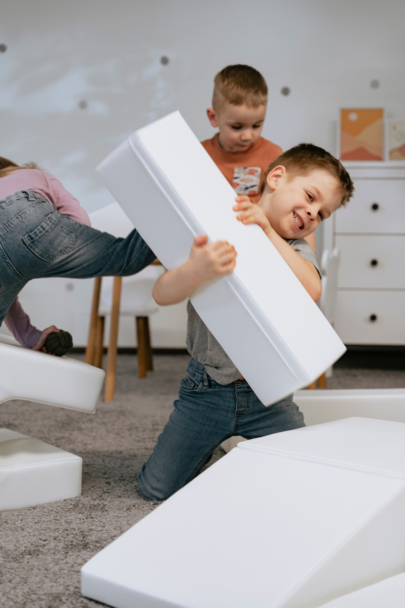Soft Play Foam Block Set in White