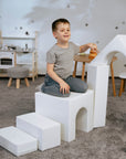Soft Play Foam Block Set in White