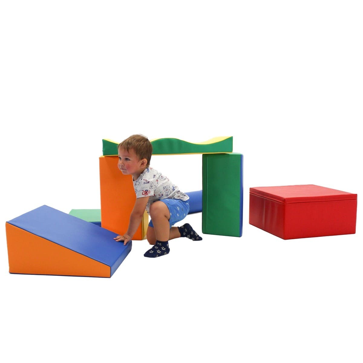 Soft Play Foam Block Set Multicolor Discoverer