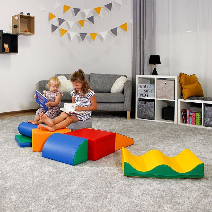 Soft Play Foam Block Set Multicolor Discoverer