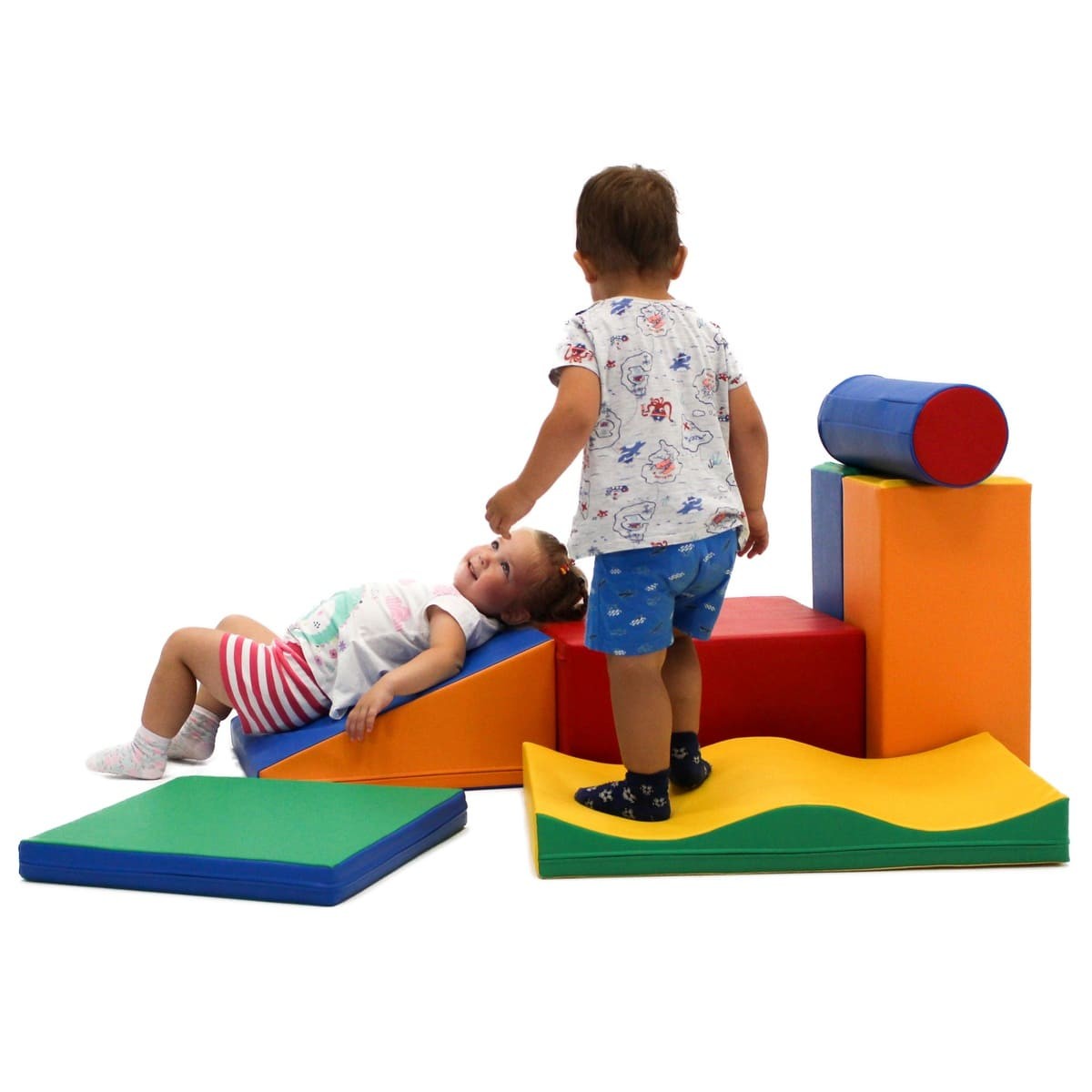 Soft Play Foam Block Set Multicolor Discoverer