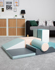 Seven Piece Soft Play Block Set in Light Pastels