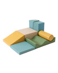 Soft Play Seven Foam Block Set in Pastel Turquoise