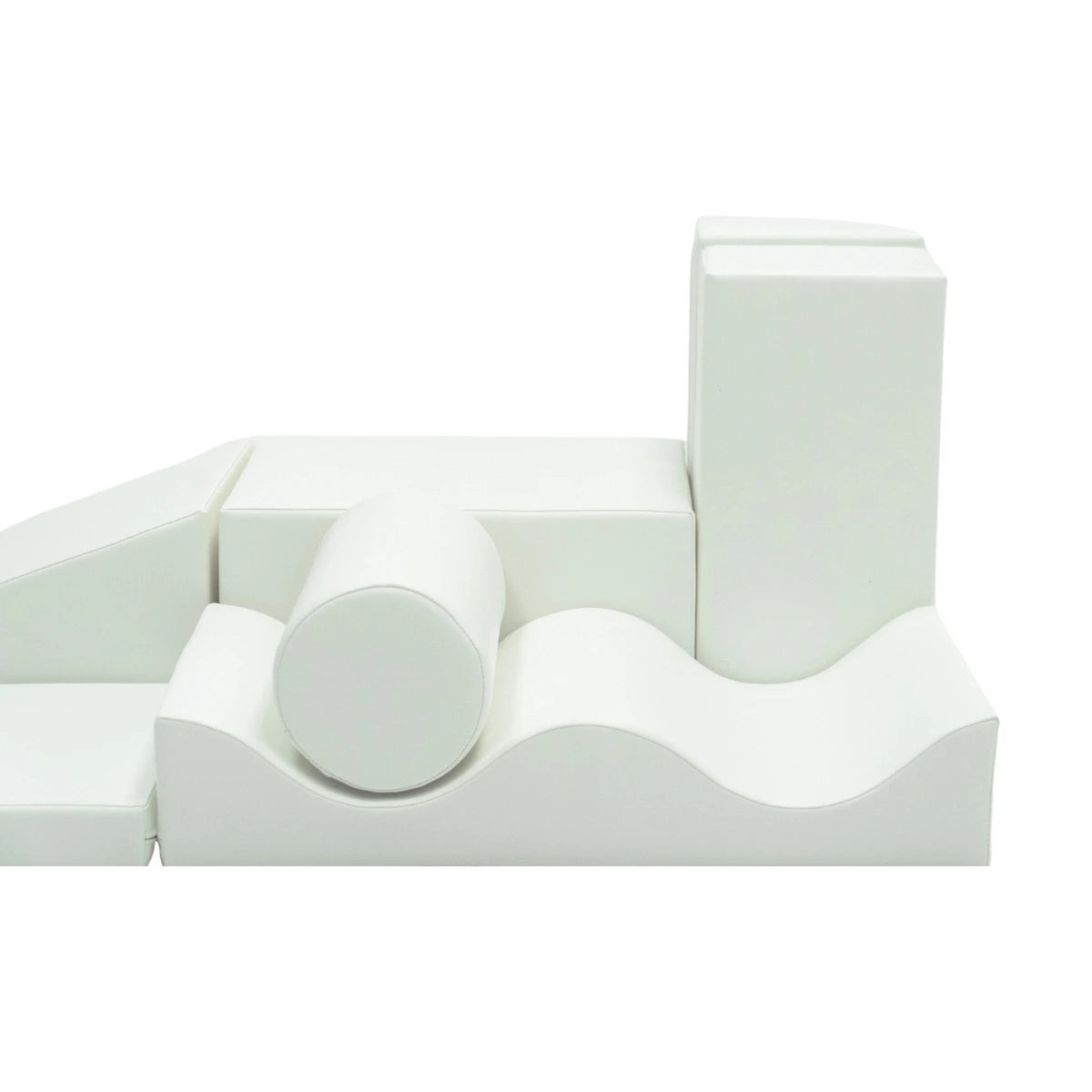 Soft Play Seven Foam Block Set in White