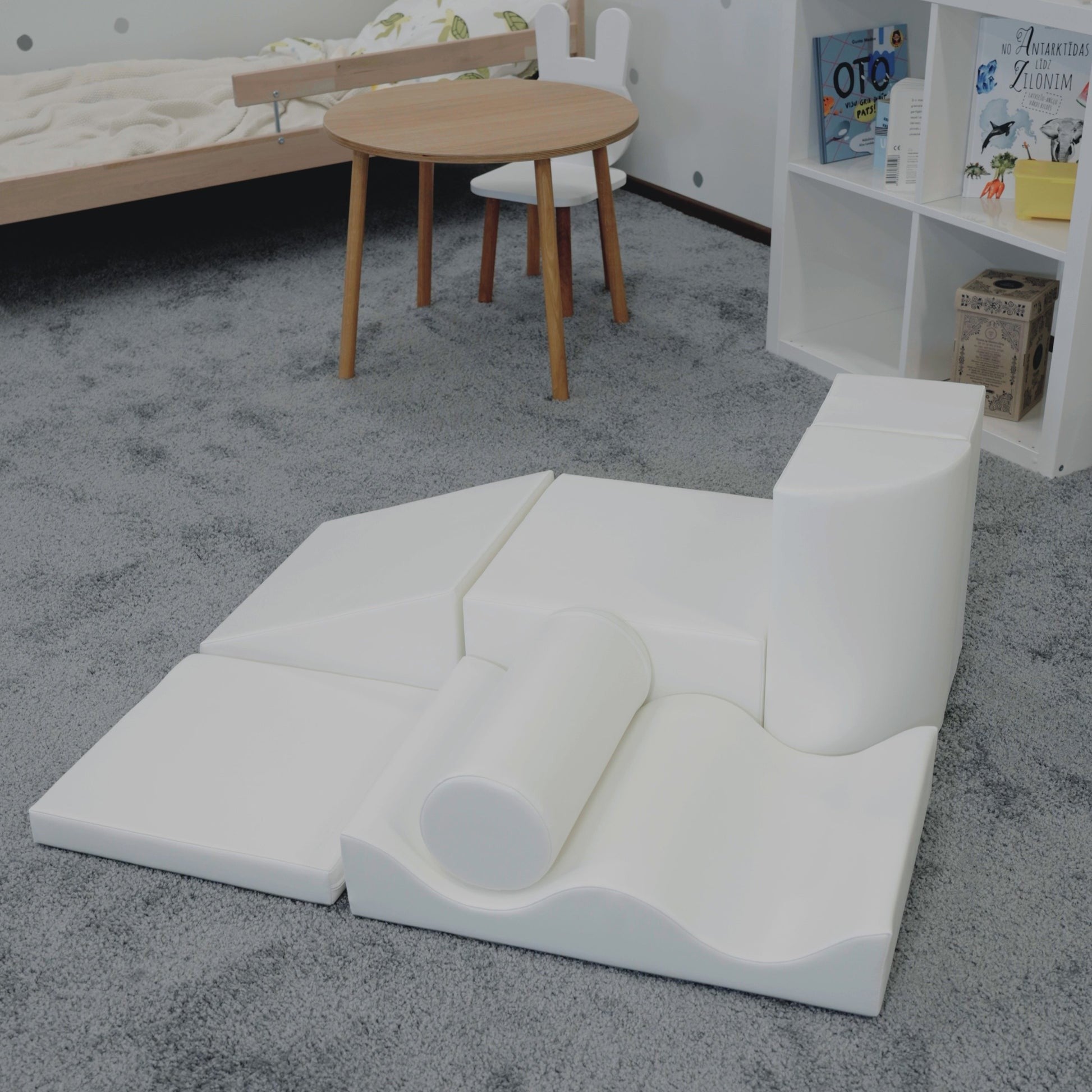 Soft Play Seven Foam Block Set in White