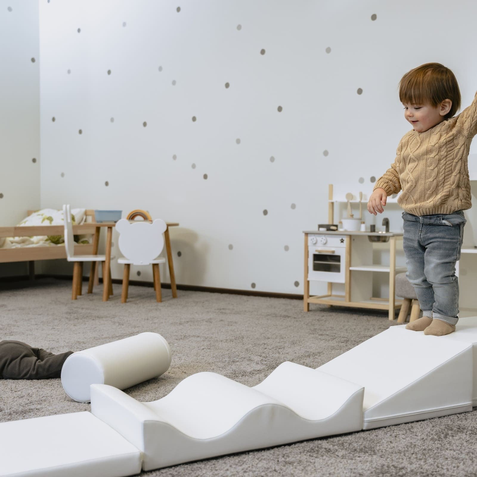 Soft Play Seven Foam Block Set in White